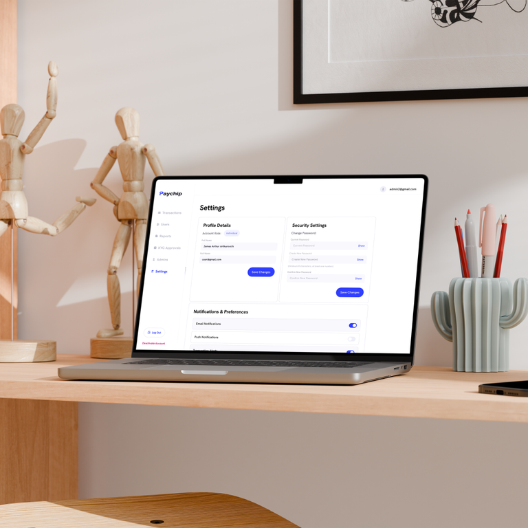 PayChip — Admin Platform for Digital Payment Operations