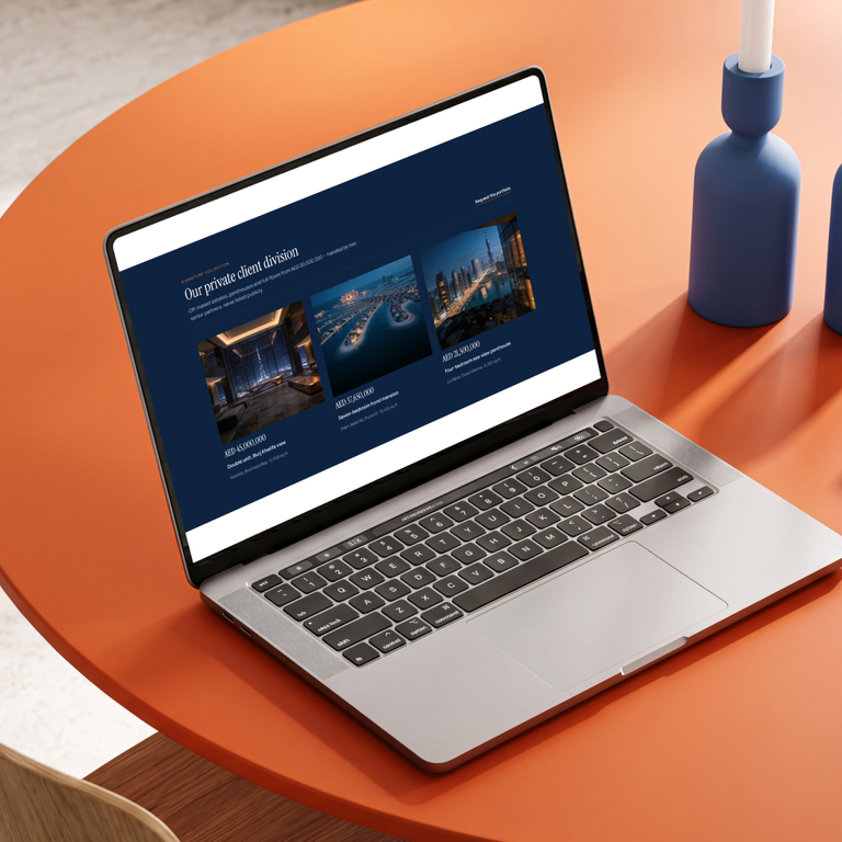 Find Your Home in Dubai — лендинг недвижимости в Дубае