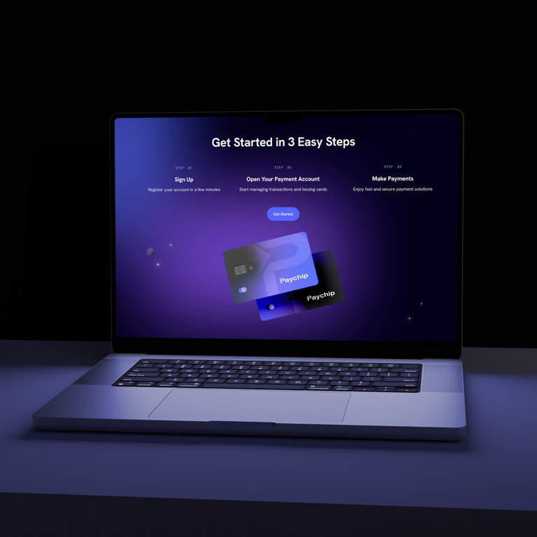 Paychip — Fintech Website for Payment Accounts and Cards