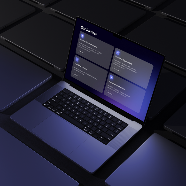Paychip — Fintech Website for Payment Accounts and Cards