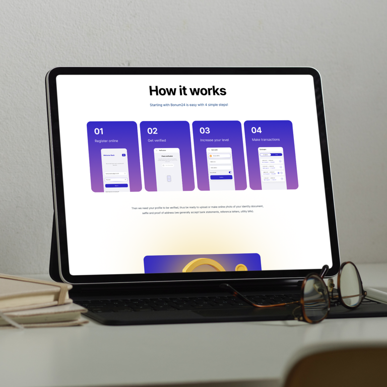 Bonum 24 — Crypto-to-Fiat Exchange Platform Landing Page