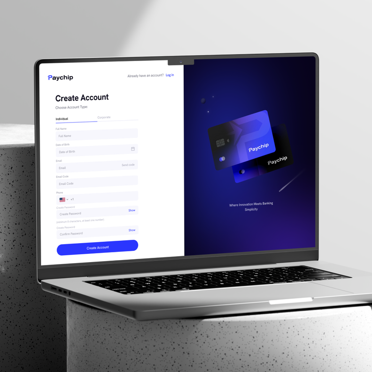 PayChip — Client Platform for Accounts, Cards, and Global Payments