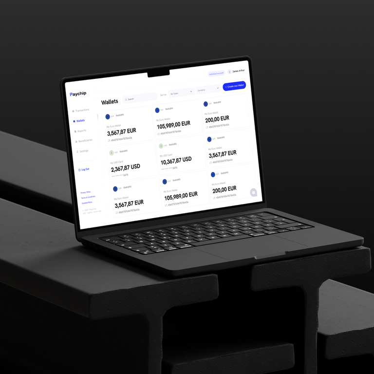 PayChip — Client Platform for Accounts, Cards, and Global Payments