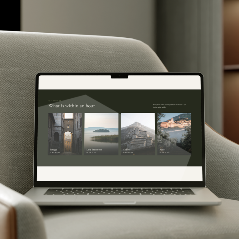 House Among Olive Trees — Private Retreat Website