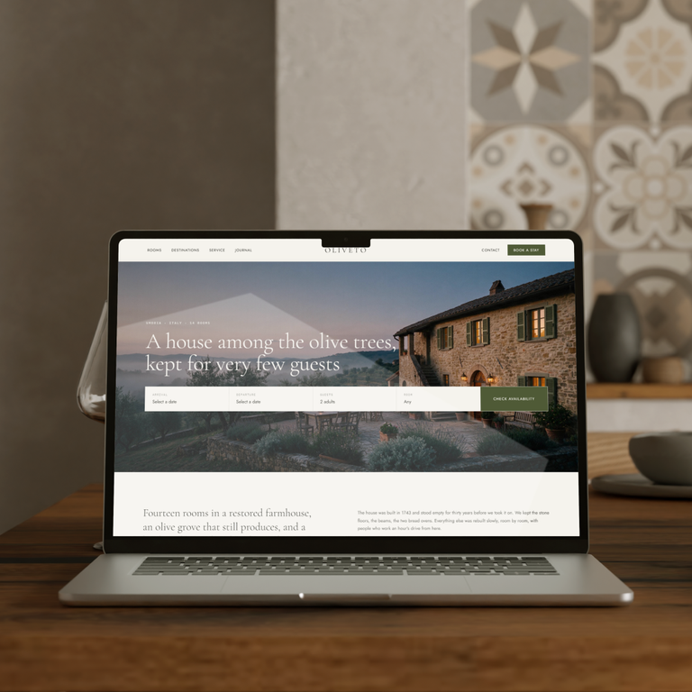House Among Olive Trees — Private Retreat Website
