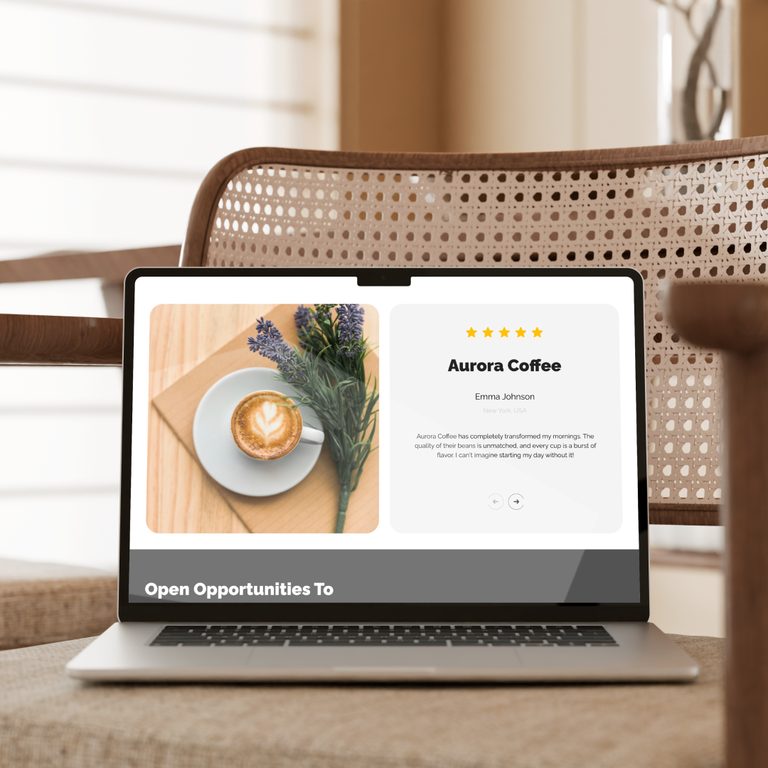 Aurora Coffee — Custom Website for a Specialty Coffee Brand