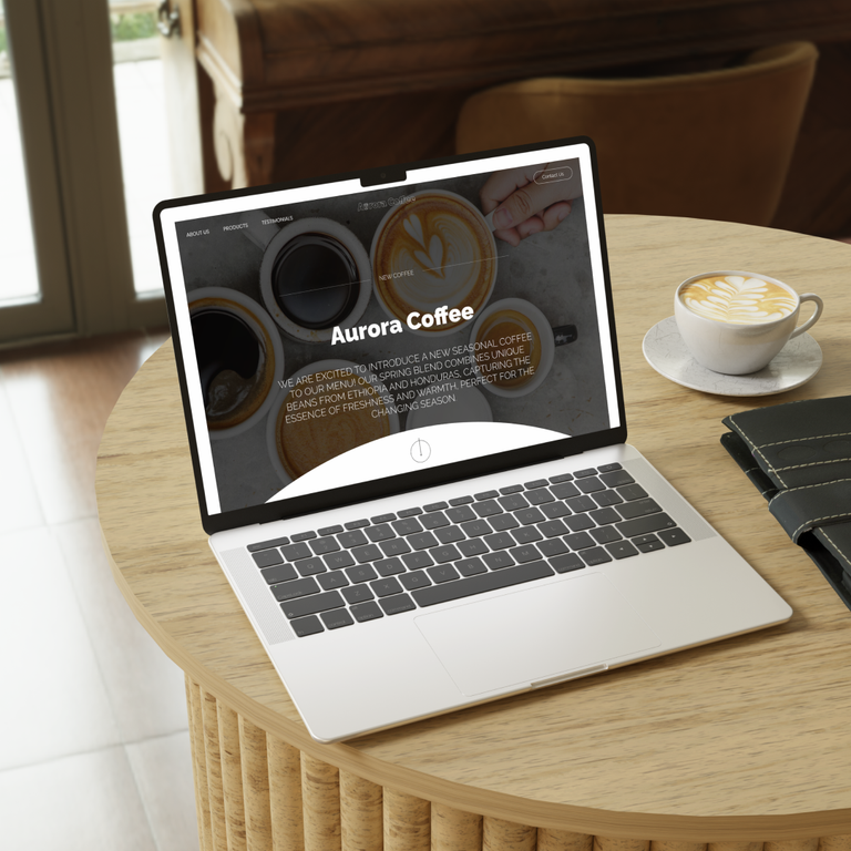 Aurora Coffee — Custom Website for a Specialty Coffee Brand