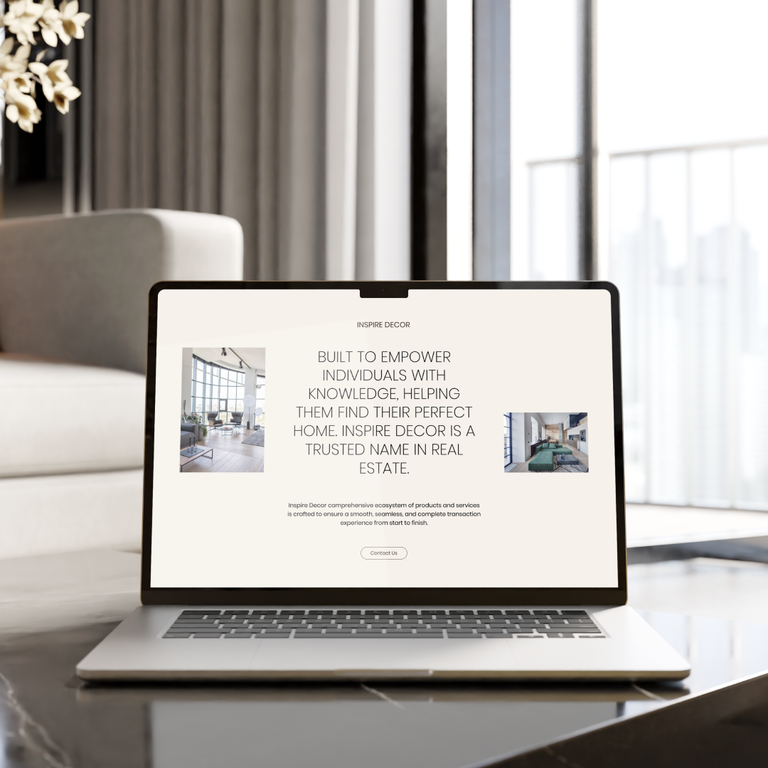 Inspire Decor — сайт элитной недвижимости и дизайна интерьеров