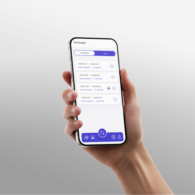 Bonum 24 — Mobile App for Crypto-to-Fiat Exchange