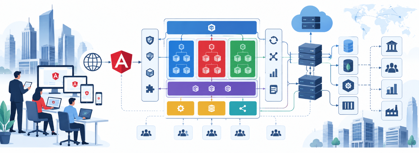 Angular architecture for large applications