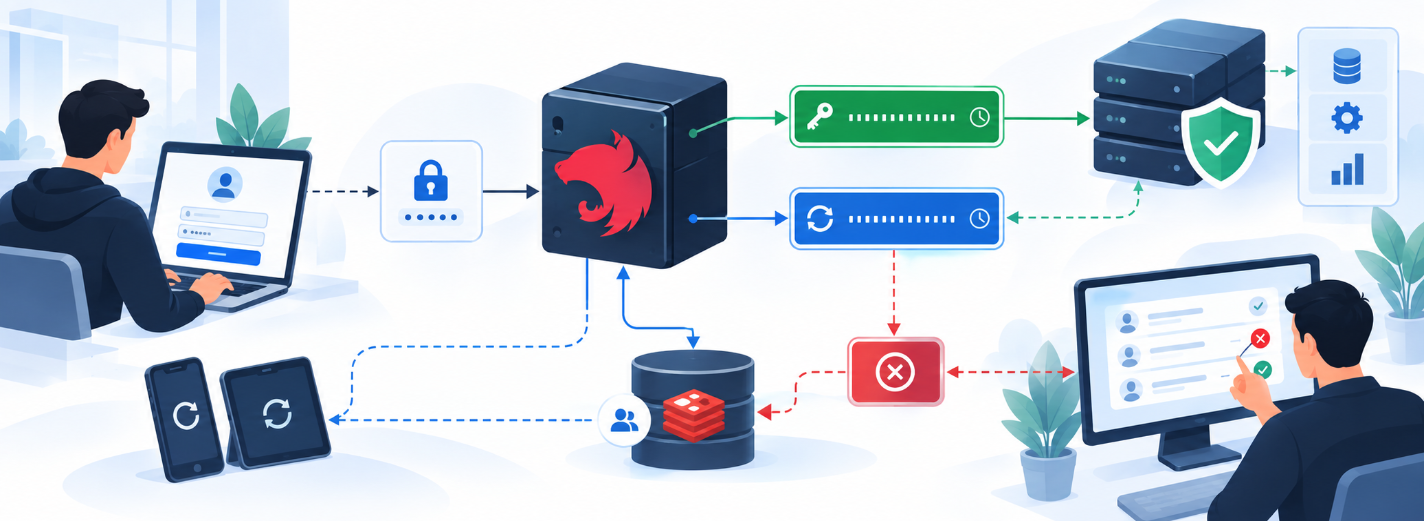 NestJS Authentication with Access Tokens, Refresh Tokens and Session Revocation