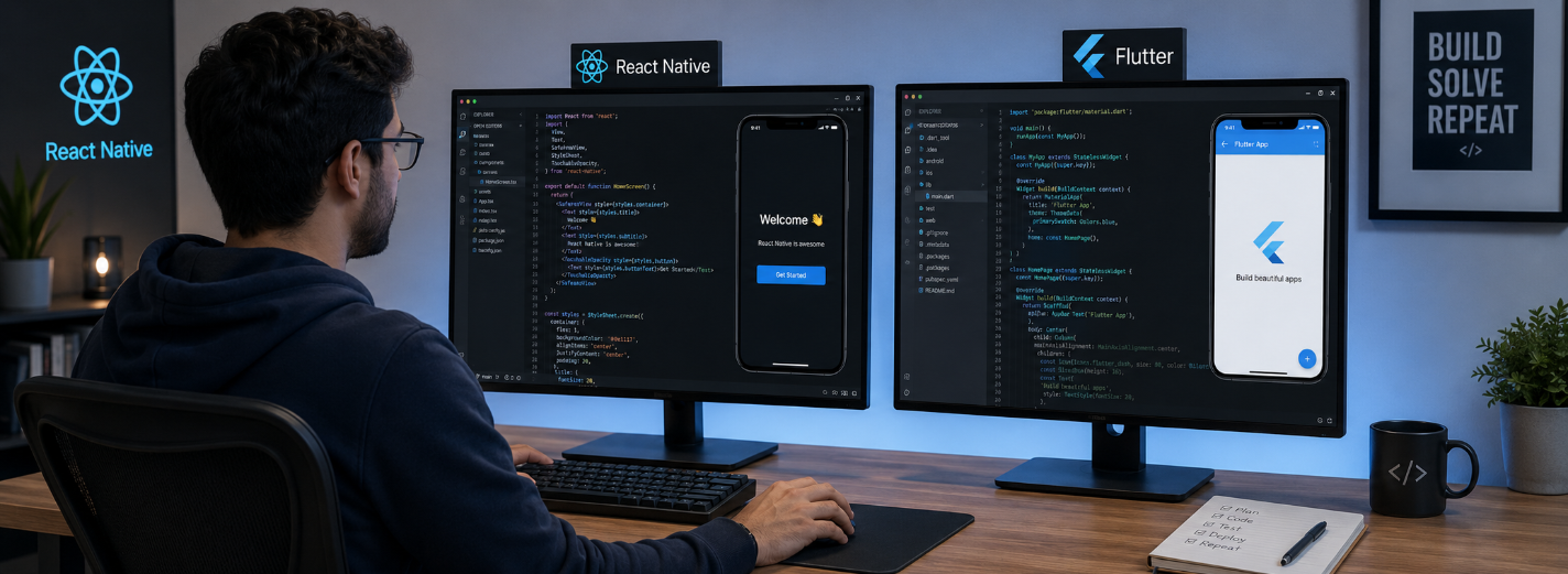 React Native чи Flutter: який фреймворк краще підходить для бізнес-застосунків?